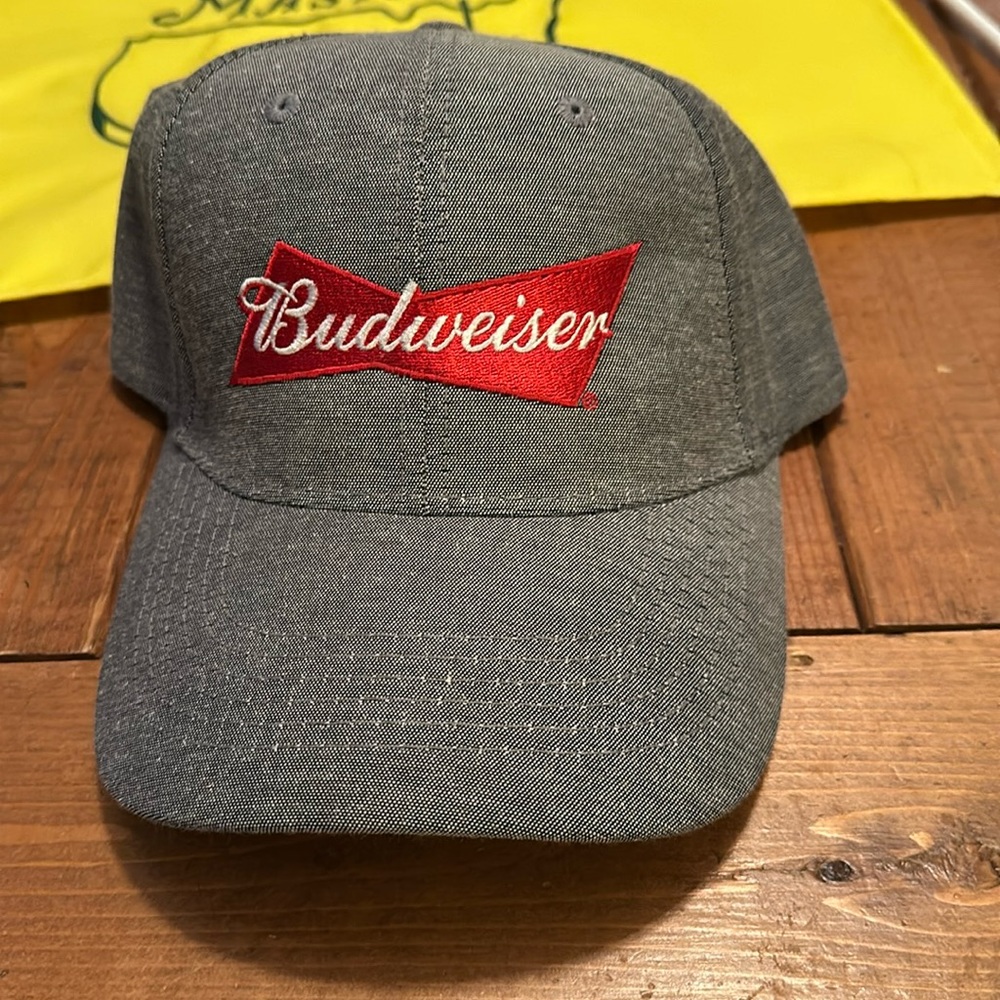 Budweiser baseball hat grey